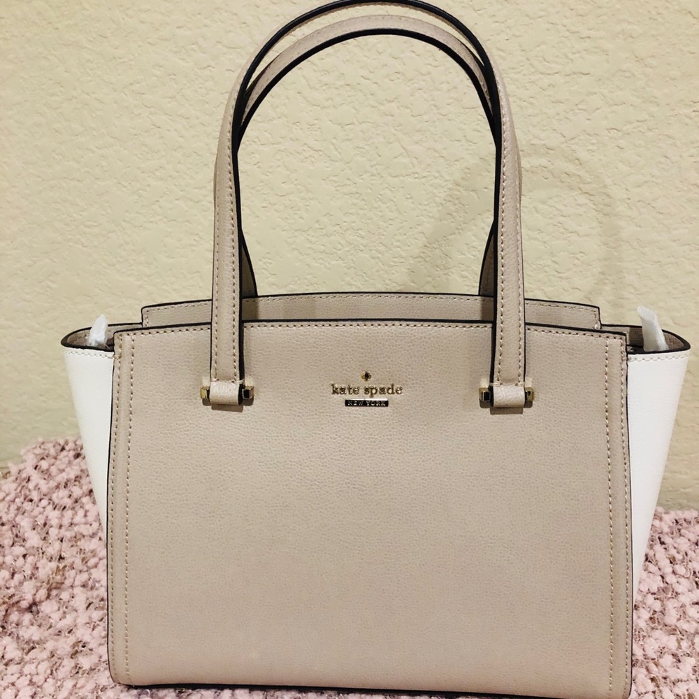 Kate spade two tone crossbody satchel